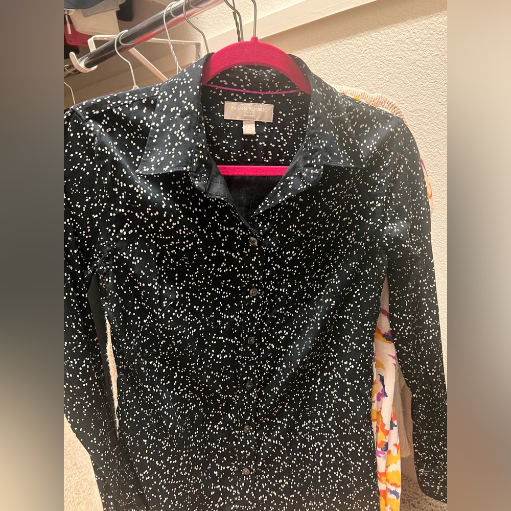 Banana Republic Dotted Button Down